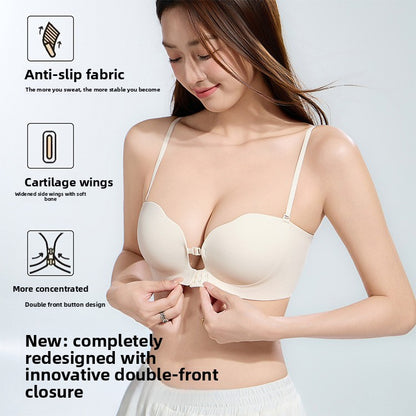 Clasp Strapless Push Up Bra
