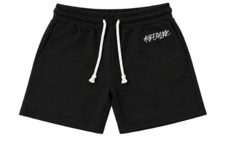 Embroidered Drawstring Shorts and T-Shirt Set